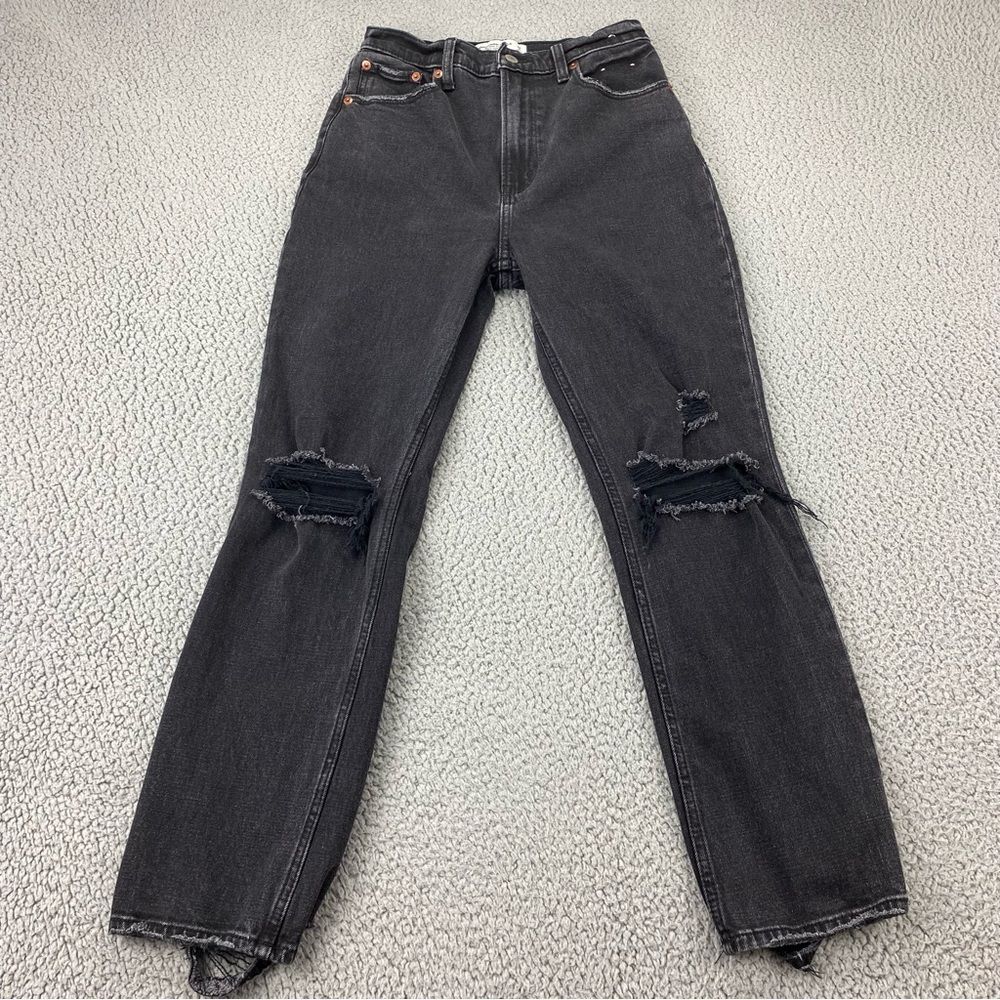 Abercrombie & Fitch Ankle Straight Ultra High Rise Women's Jeans  |  Size: 26/2r